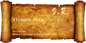 Virágos Rita névjegykártya